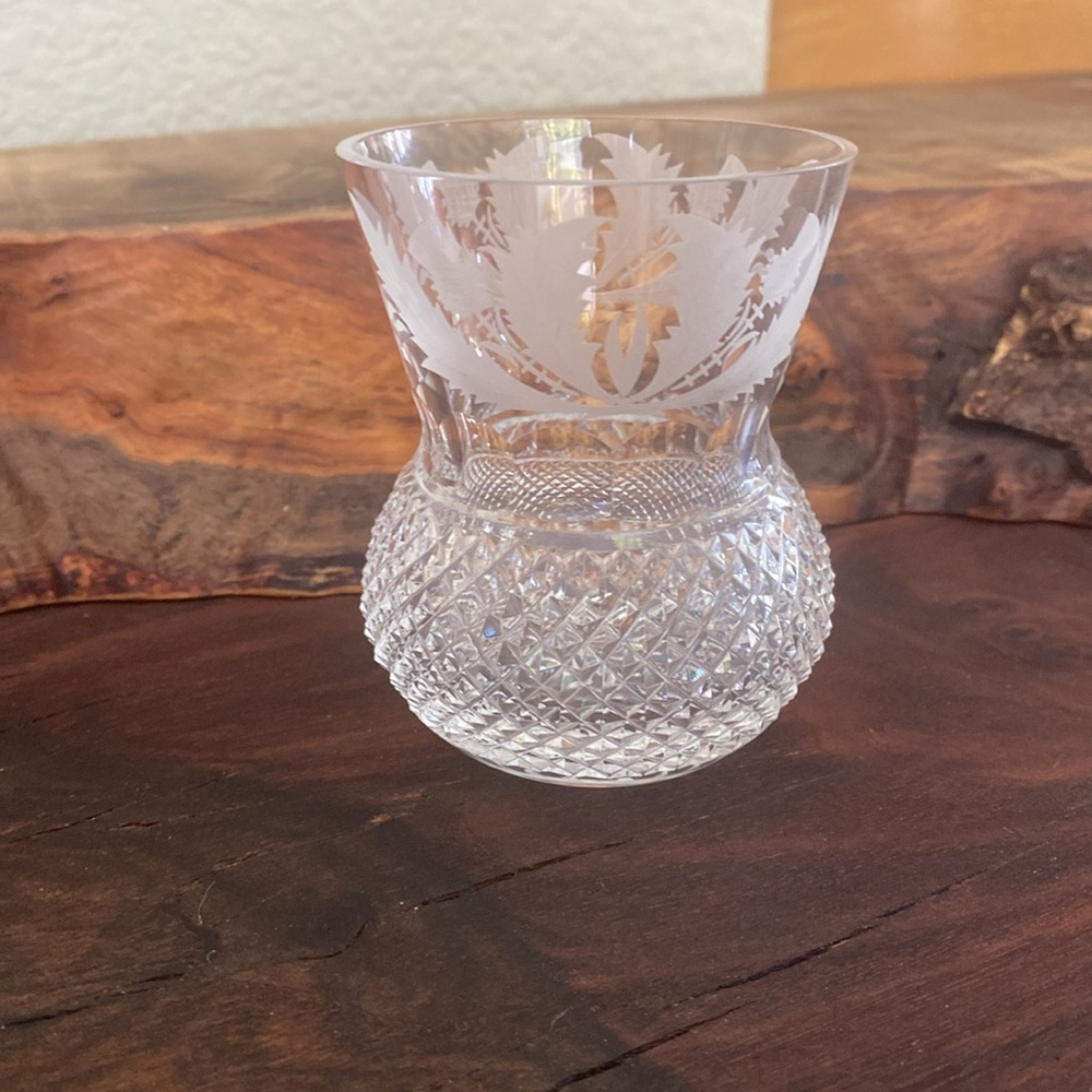 Edinburgh Crystal Thistle Pattern brandy / scotch glass